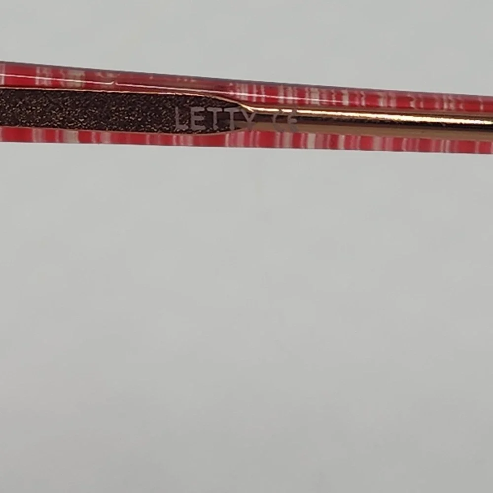 Letty Rose Eyeglass Frame 51-18-130 Rose Pink Gold Retro Oval Bifocals Repurpose
